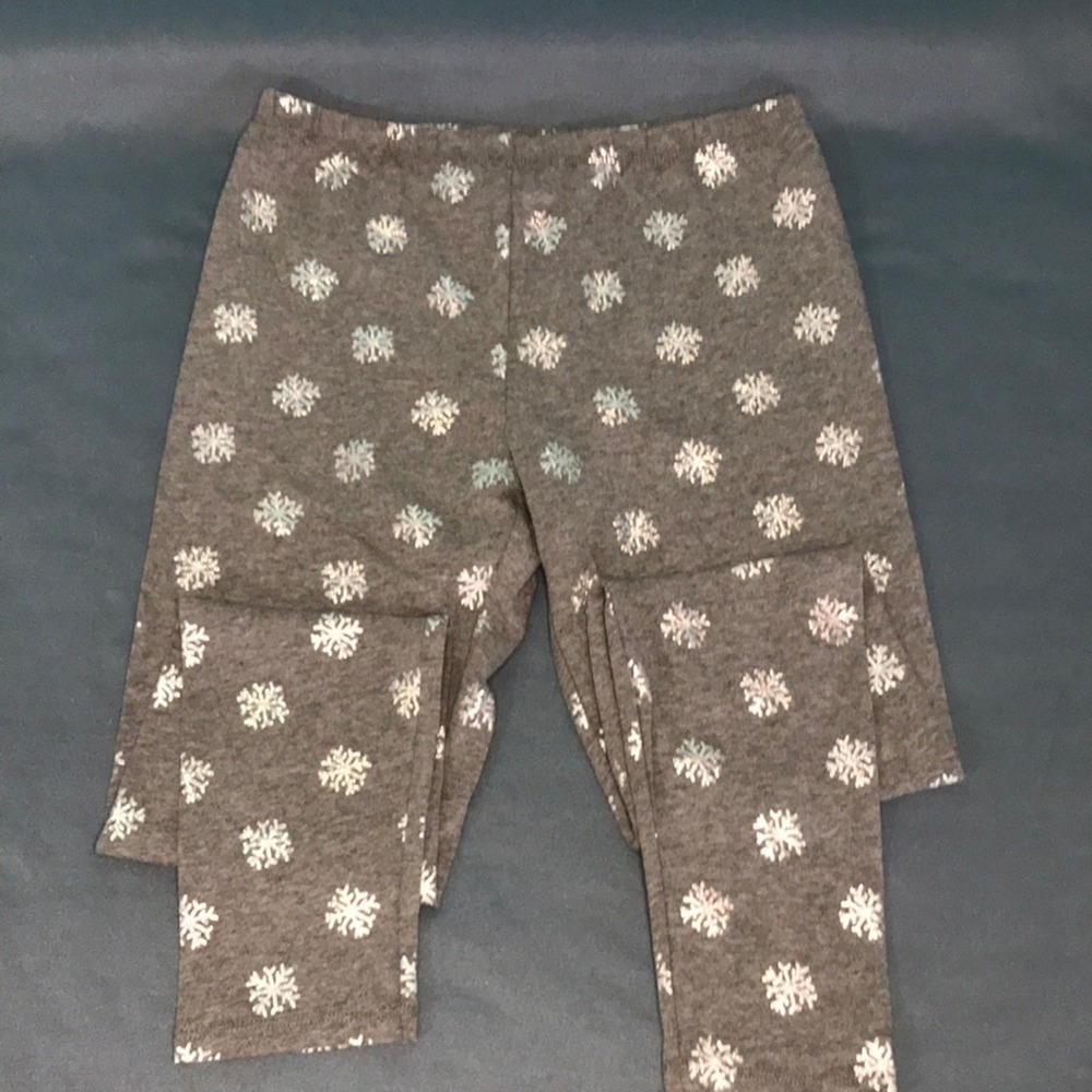 Gray with metallic Falls Creek Girls size Large 10/12 leggings